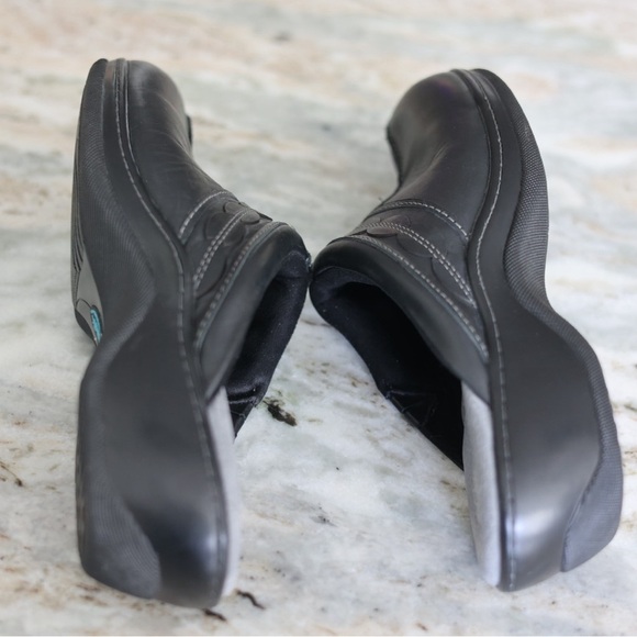 Softwalk Womens Abby Black Leather Comfort Clog Slip On Shoes Size 9 Narrow 9N - Picture 6 of 8